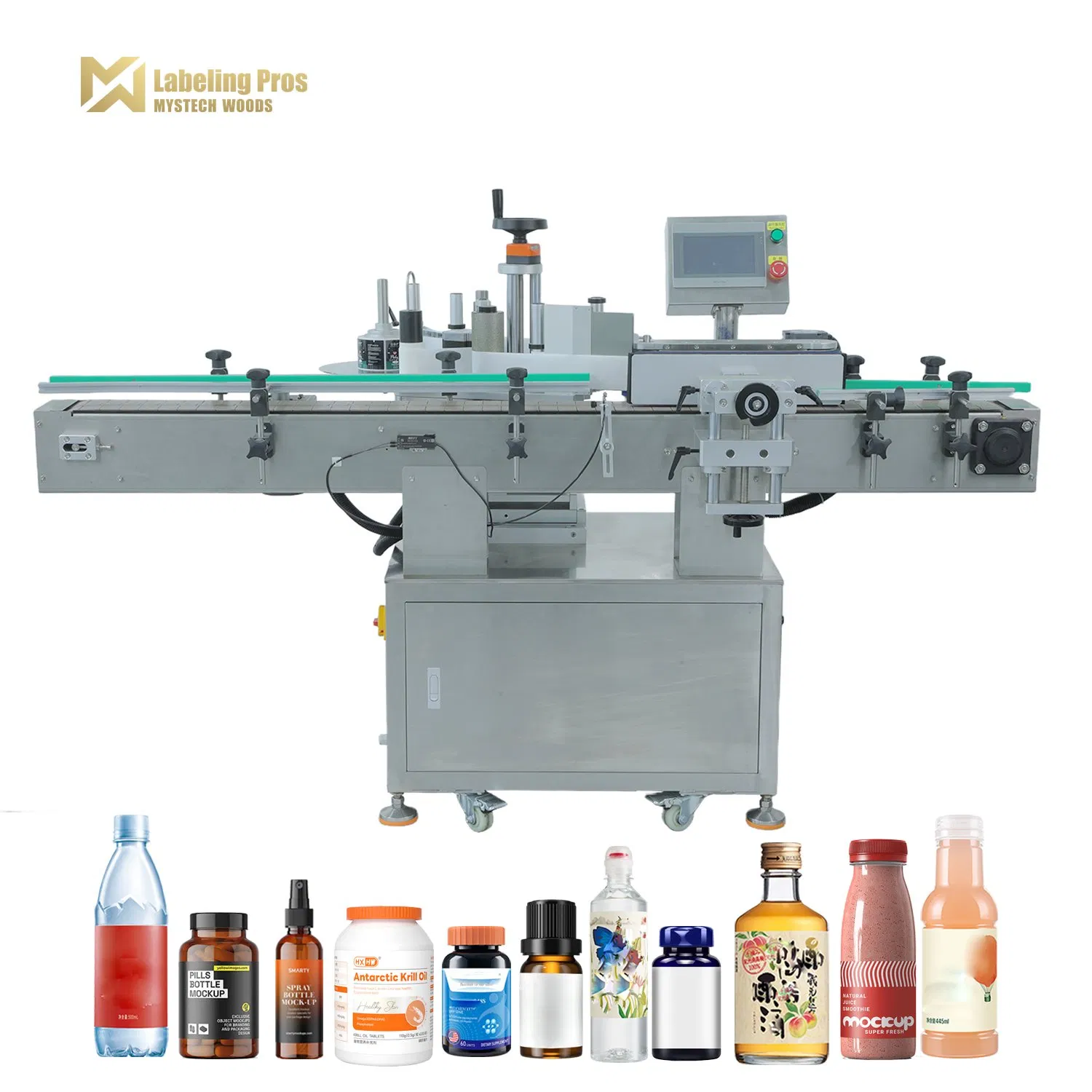 Round Bottle Labeling System for Dairy Products: Milk and Yogurt Bottles