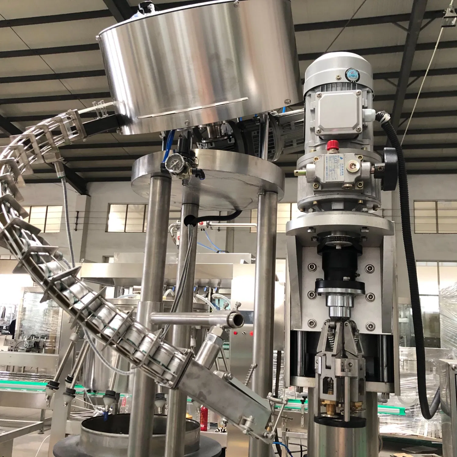 Fw-1 Automatic Wine Bottle Ropp Metal Lock Aluminum Cap Crimping Capping Machine Supply