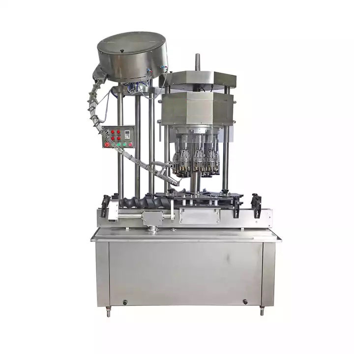 Aluminium Lid Whisky Glass Bottle Automatic Ropp Capping Machine