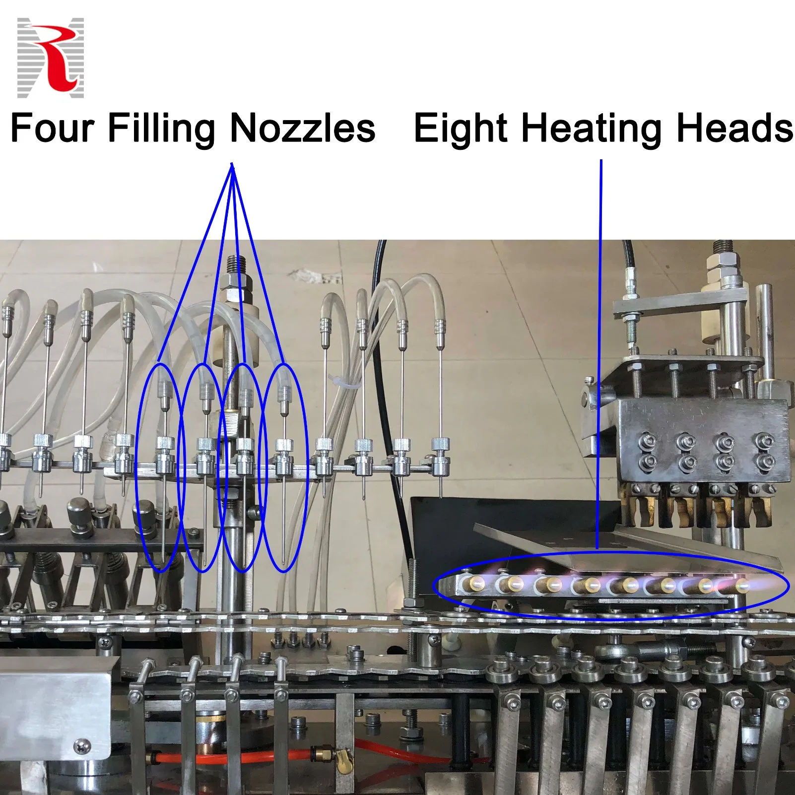 CE Certificate Speed Best Price Multi-Heads High Accuracy Small Scale 1-10ml for Pharmaceutical Liquid Injection Automatic Ampoule Filling and Sealing Machine