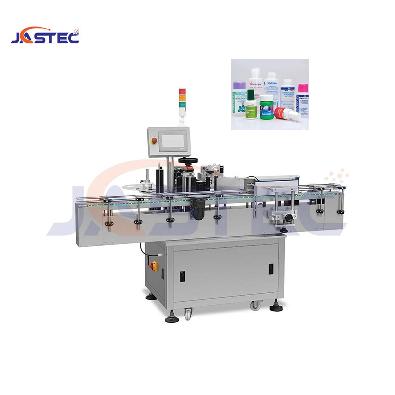 GMP Compliant Pbtb-160 Automatic Bottle Label Applicator PLC Control Labeling Equipment