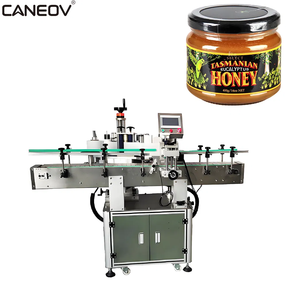 Precision Automatic Round Bottle Labeling System with Touch Screen Operation Panel