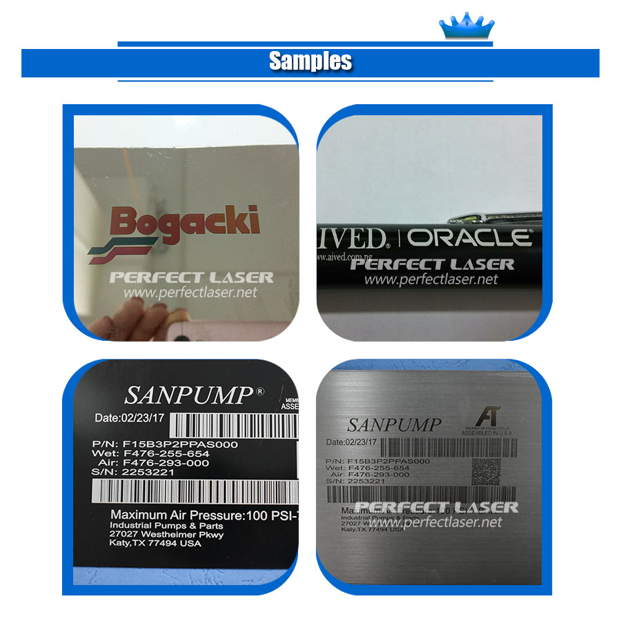 Perfect Laser - 20W 30W 50W 100 Watts Desktop Metal Steel Plastic Raycus Jpt Mopa Fiber Laser Engraving Marking Machines