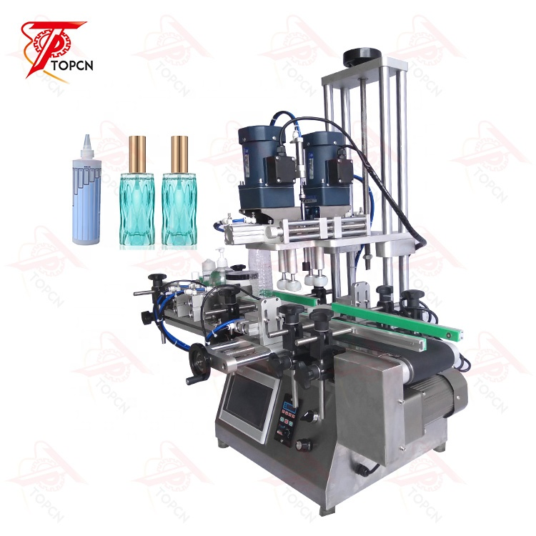 Desktop Tabletop Semi Automatic Plastic Bottle Screw Capping Machine