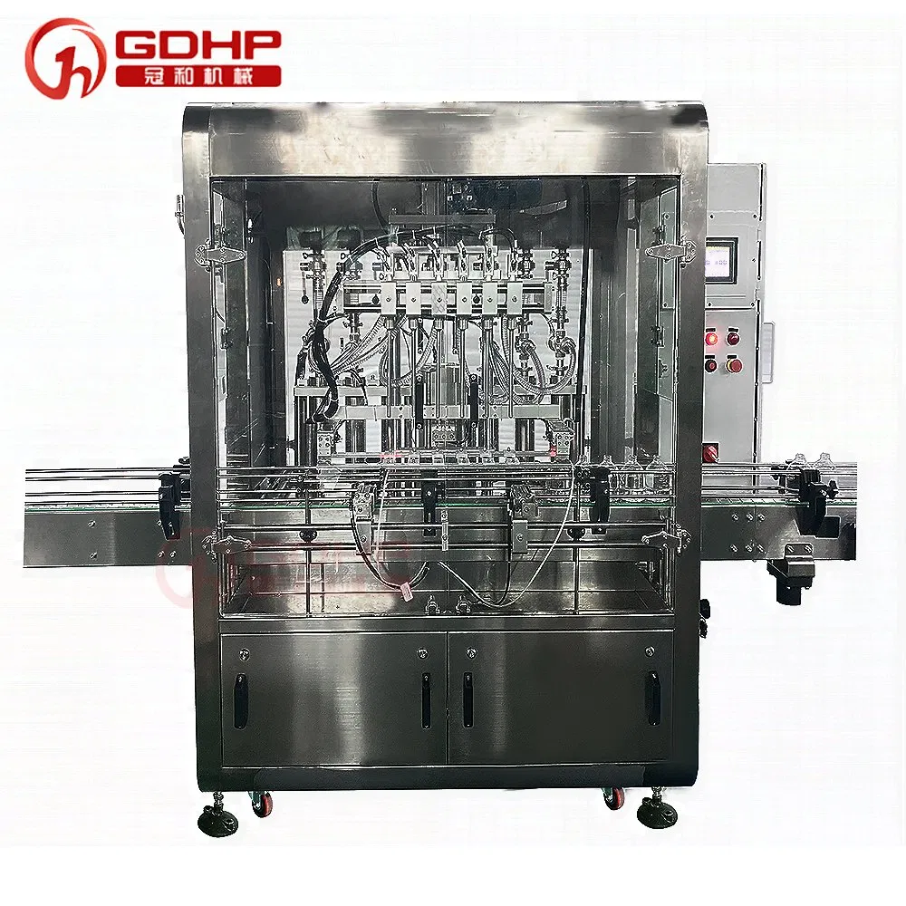 Automatic Gel Alcohol Explosion-Proof Pump Cap Screw Cap Hand Sanitizer Filling Capping Packaging Making Machine