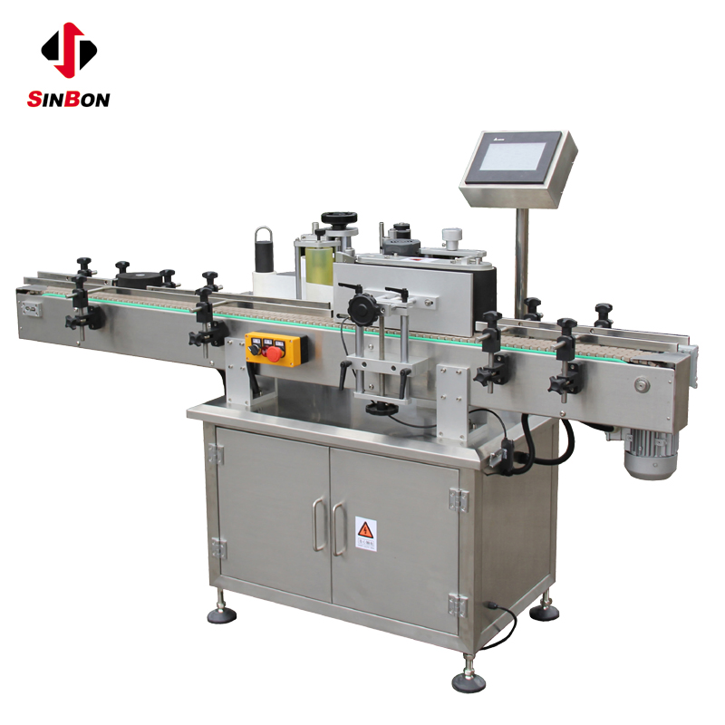 Round Bottle Auto Sticker Labeling System