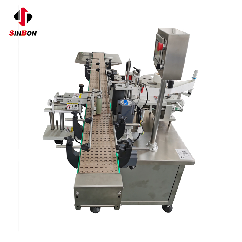 Auto Round Bottle Labeling System for Glass