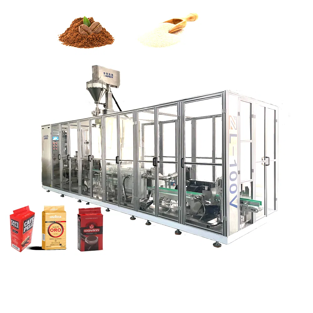 Zl100V Automatic Vertical Bag Forming Filling Sealing Vacuum Packaging (Packing) Machine for Powder Flour Yeast Coffee Powder with Factory Price