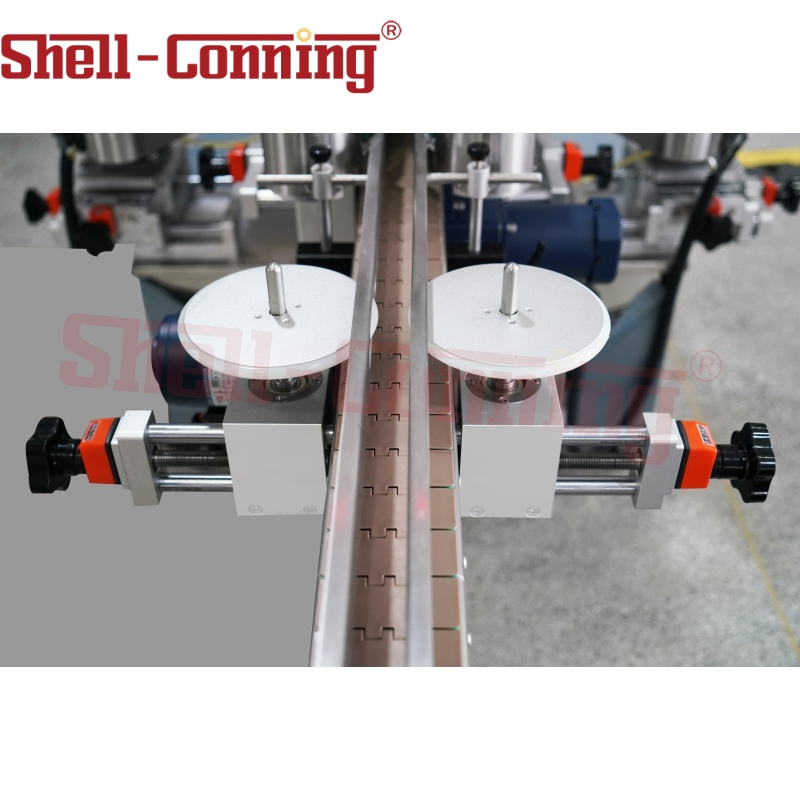 Full Automatic Two Sticker Square Flat Round Bottle Two Sides Labeling Machine