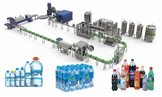 Automatic Beverage Bottling Line