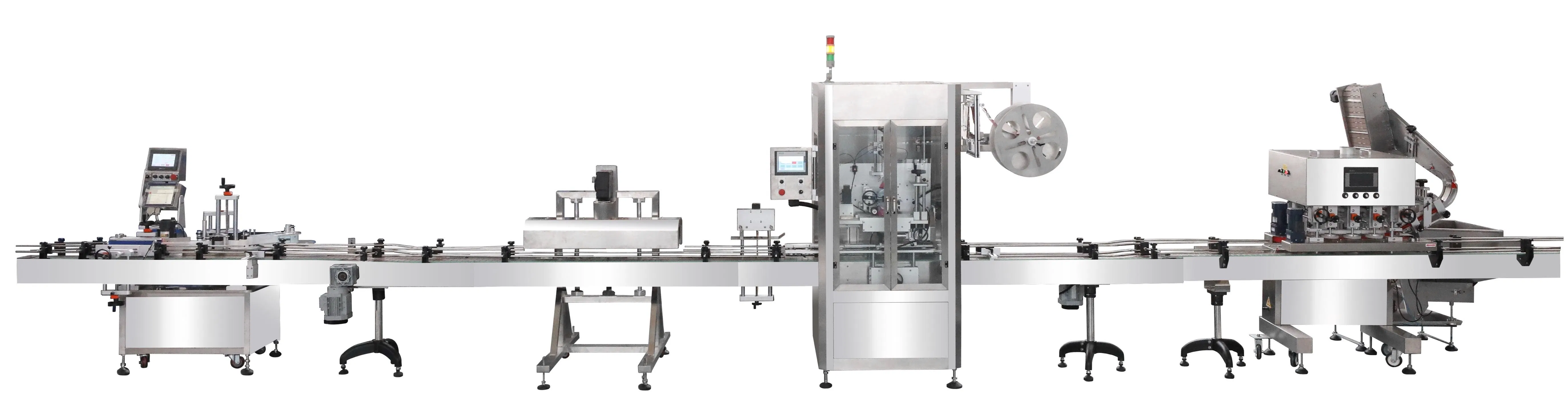 Best Industrial High Speed Commercial Automatic Heat Shrink Tunnel Sleeve Label Wrapping Auto Labeling Packing Machine for Small Bottle/Tube/Box/Cup for Sale