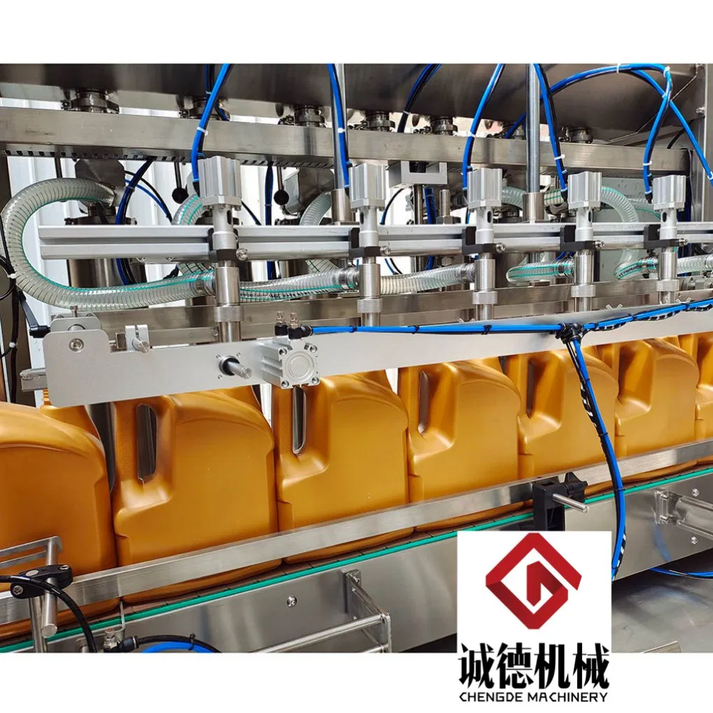 Fully Automatic Linear Filler Four Six Head Piston Paste Detergent Liquid Filling Machine for Laundry Lotion Cream Bottle