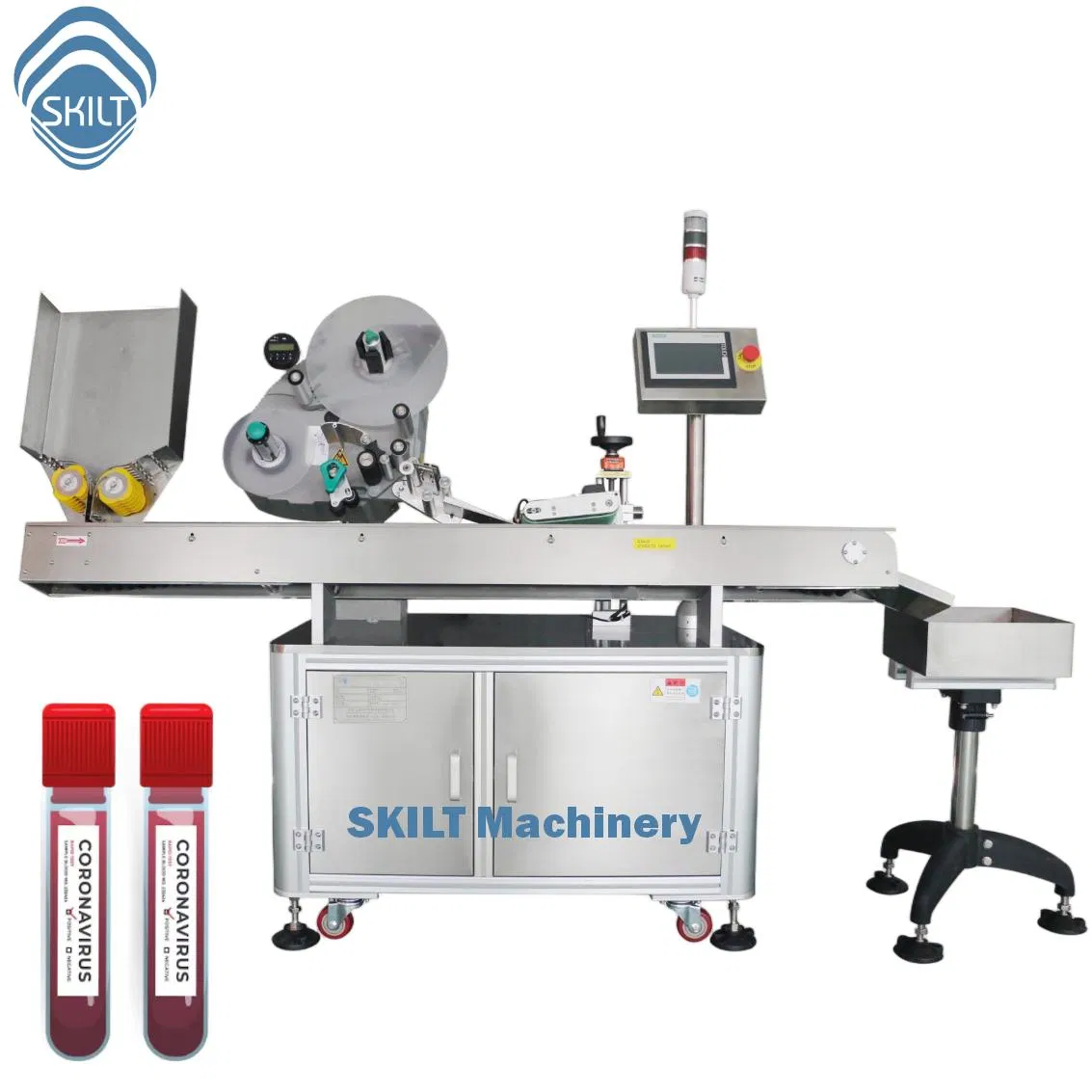 Servo Motor Ampoule Labeller and Tube Labeling Applicator System