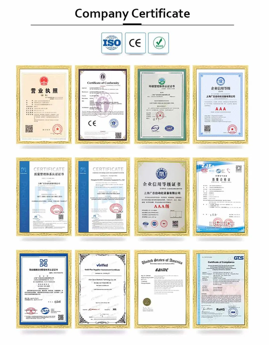 Certificates and Quality