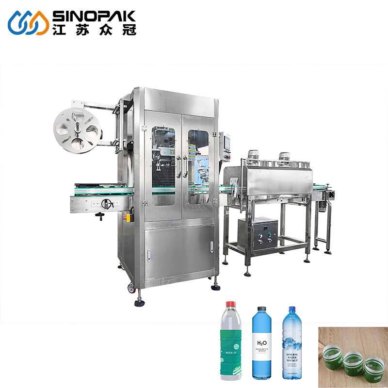 Best Price Automatic PVC Film Bottle Pet Shrink Sleeve Labeling Machine / Applicator with Heating Tunnel for Juice, Water, CSD Drinks, Bear Fill