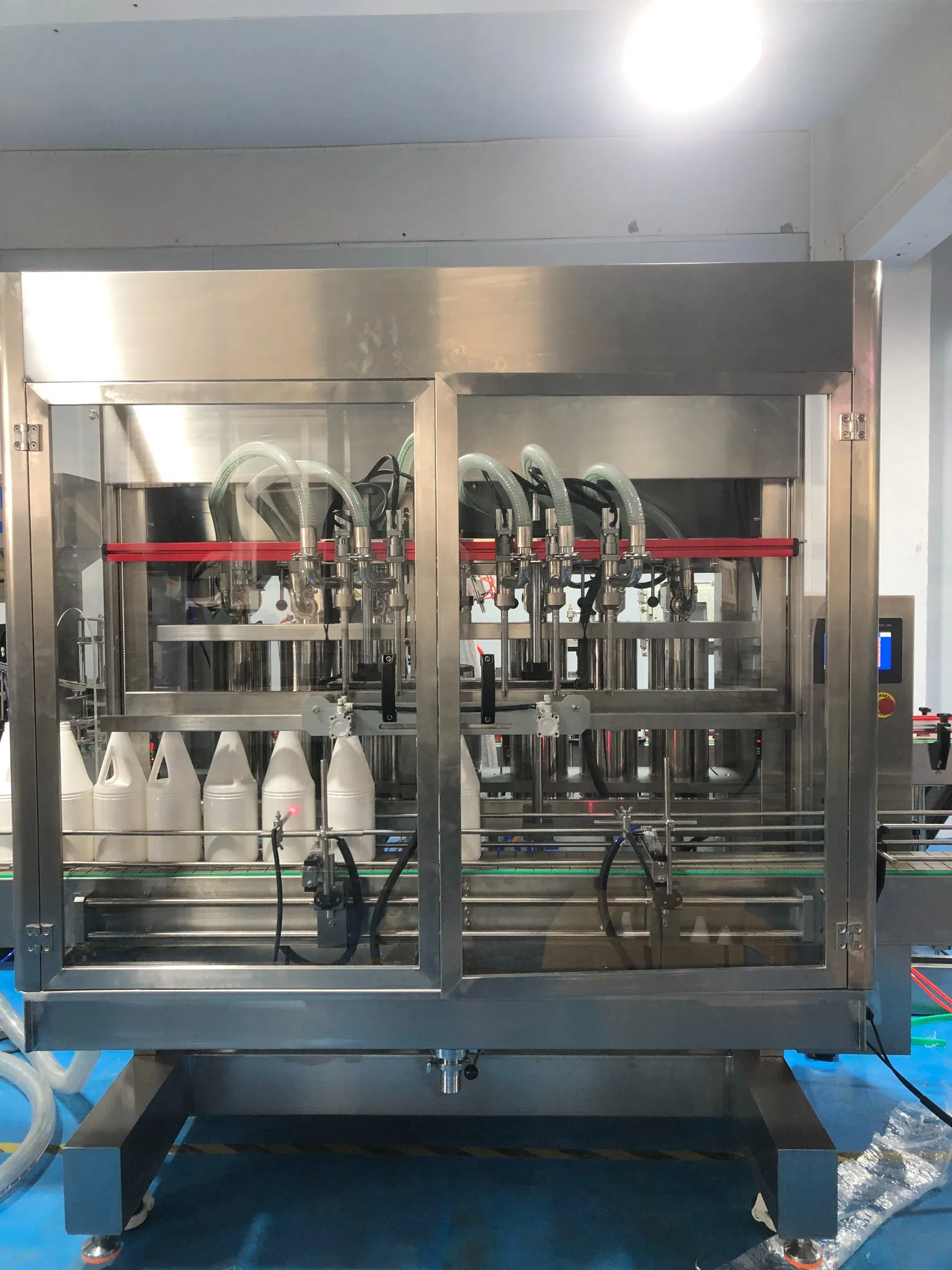 Automatic Multi Heads Liquid Detergent Hand Sanitizer Filling and Capping Machine