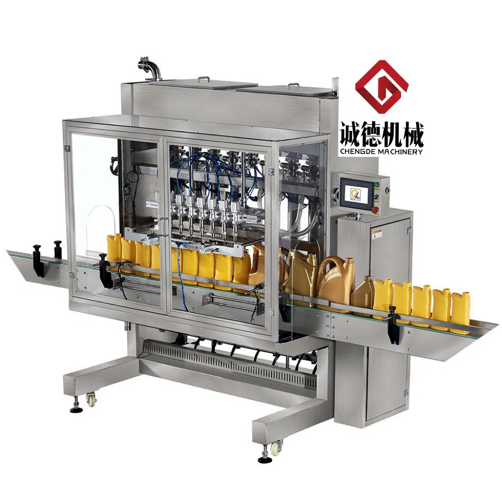 Fully Automatic Linear Filler Four Six Head Piston Paste Detergent Liquid Filling Machine for Laundry Lotion Cream Bottle