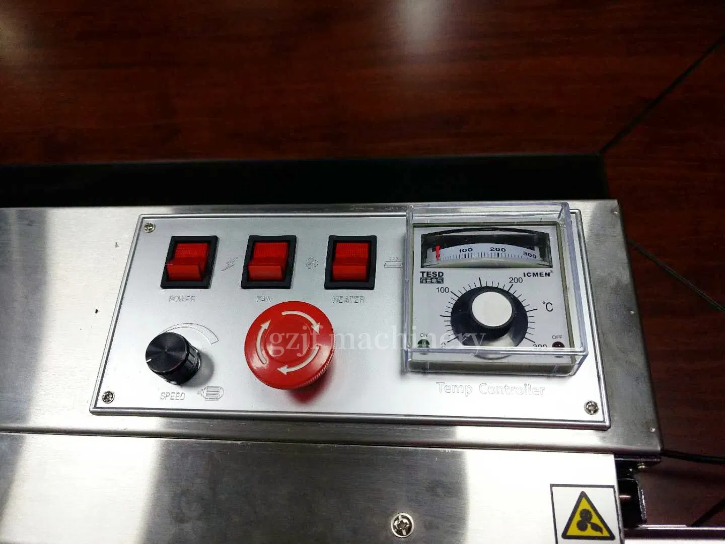 Jinfeng Industrial Semi-Automatic Inkjet Printing Print Code Coding Continuous Plastic Band Food Bag Heat Sealer Sealing Machine