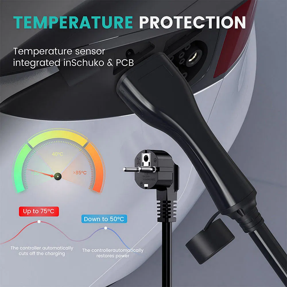 Strong Stability Strong Insulation Qd07 Portable AC Electric Car Charger