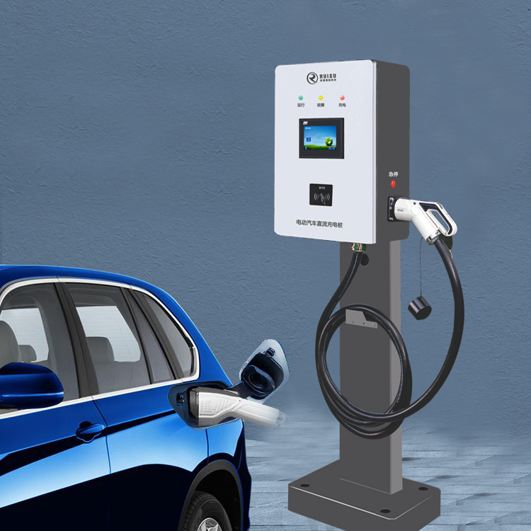 Electric Veshicle Charger Source Integuration Manufacturer of Fast DC EV Charging Station Wall Mounted Charger Pile CCS1 CCS2 Chademo GB/T Connector