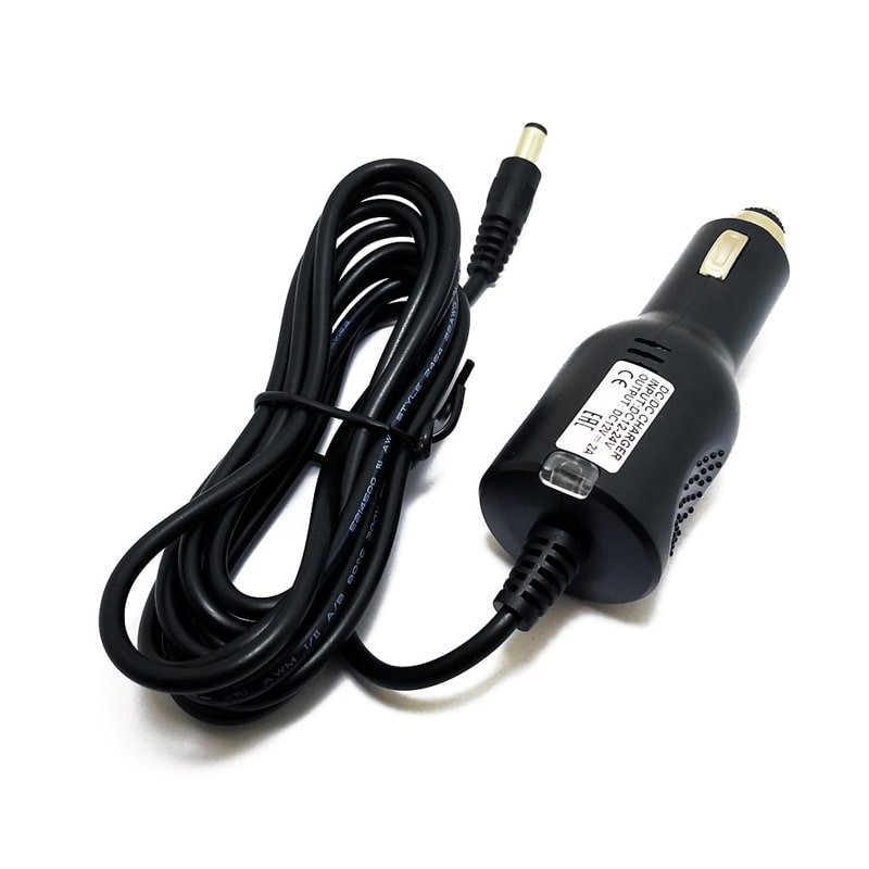 Universal 12V-24V Cigarette Lighter Plug DC 12V 2A Car Charger Power Adapter Charger with Cable