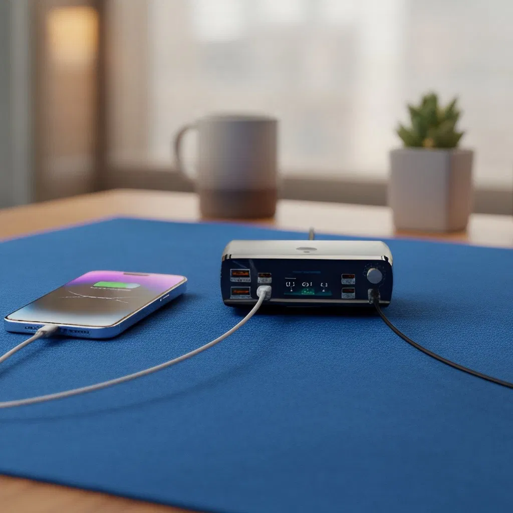 Versatile 265W Desktop Charger with Multiple USB Ports for Camping Trip and Home