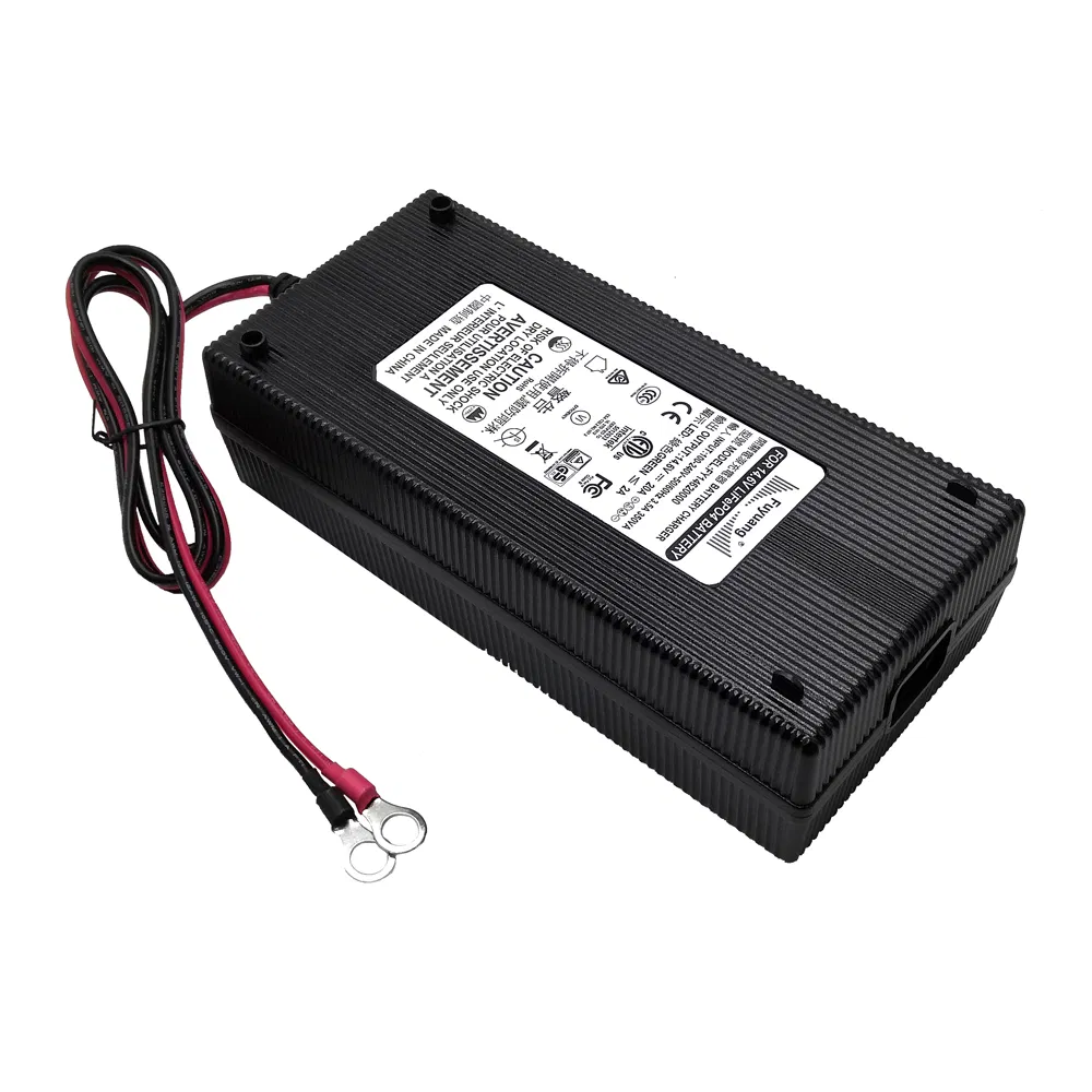 ETL PSE GS SAA Listed Fanless High Power Smart 12V 12.8V LiFePO4 Battery Charger 14.6V 20A 4s LiFePO4 Battery Charger