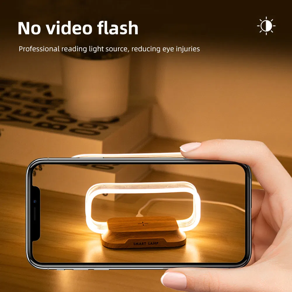 Modern LED Lamp Wireless Charger View 3