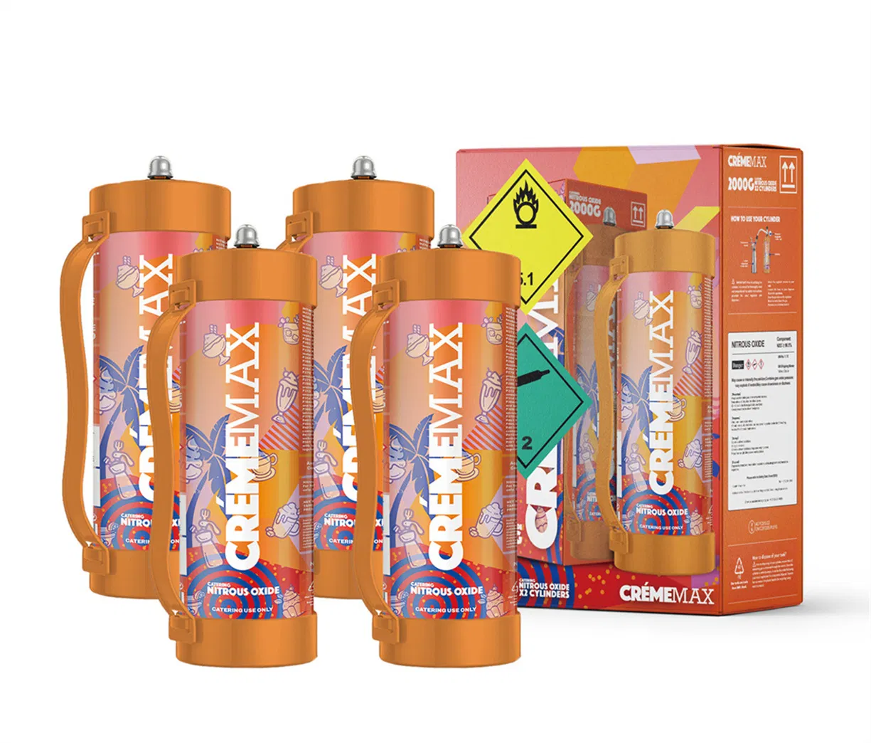 Smart Whipped Cream Chargers 2000g Exotic Fast Gas Whip N2o Cream Chargers