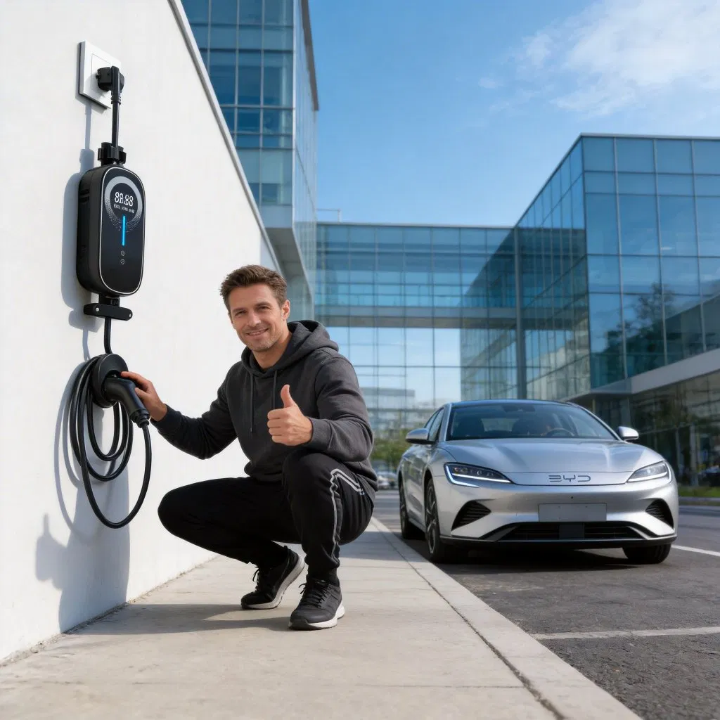 1688 Portable EV Charger Mobile Charging Station for Byd 7kw Electric Vehicle Designed for Home Charging Solution with Smart Control Charger for Residential Use