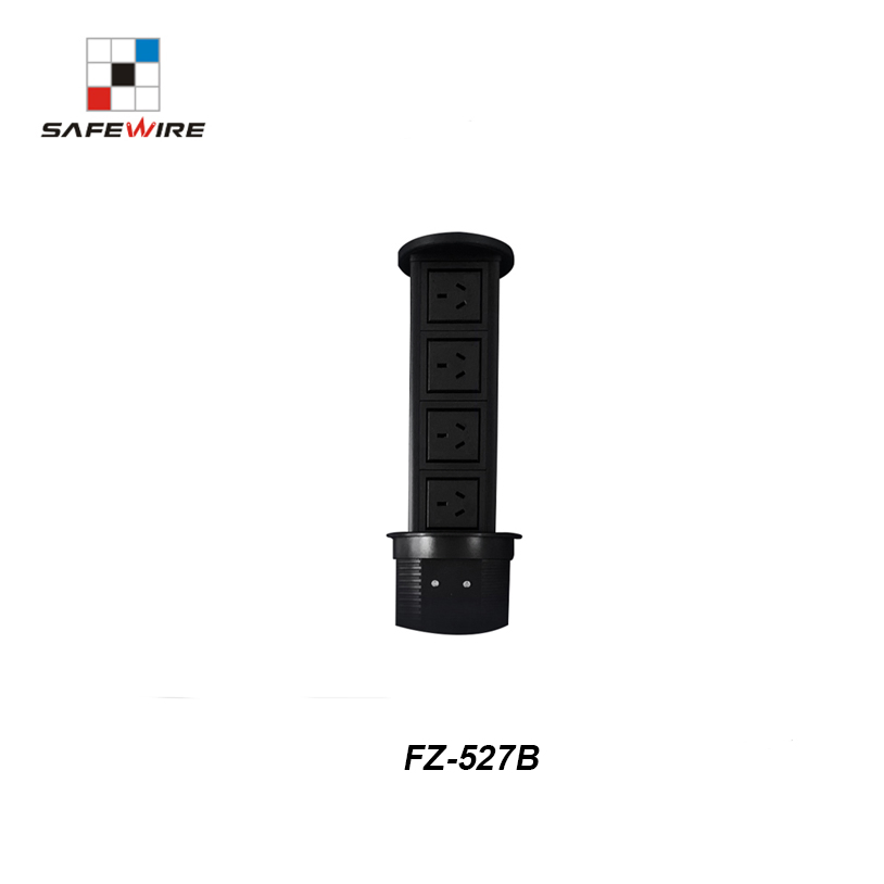 Cylindrical Motised Electric Pop up Socket: Wireless Charger with Bluetooth