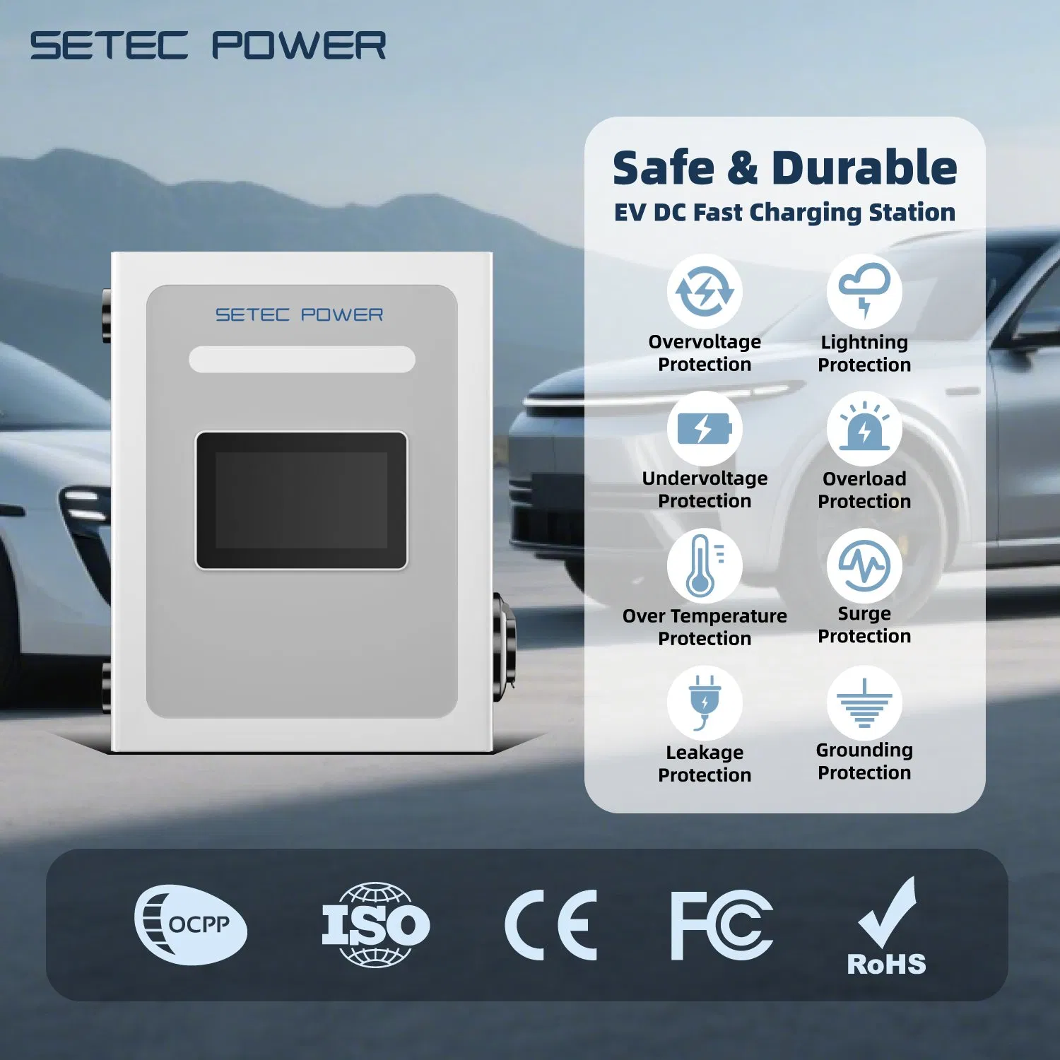 SETEC POWER Home AC Wall-Mounted Electric Vehicle Charging Station EV Charger &nbsp;Source manufacturer