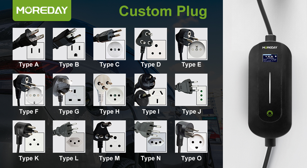 Best Mobile 3.5 Kw EV Charging Station Gbt J1772 16A Type 2 Vehicle Electric Car Home Portable EV Charger