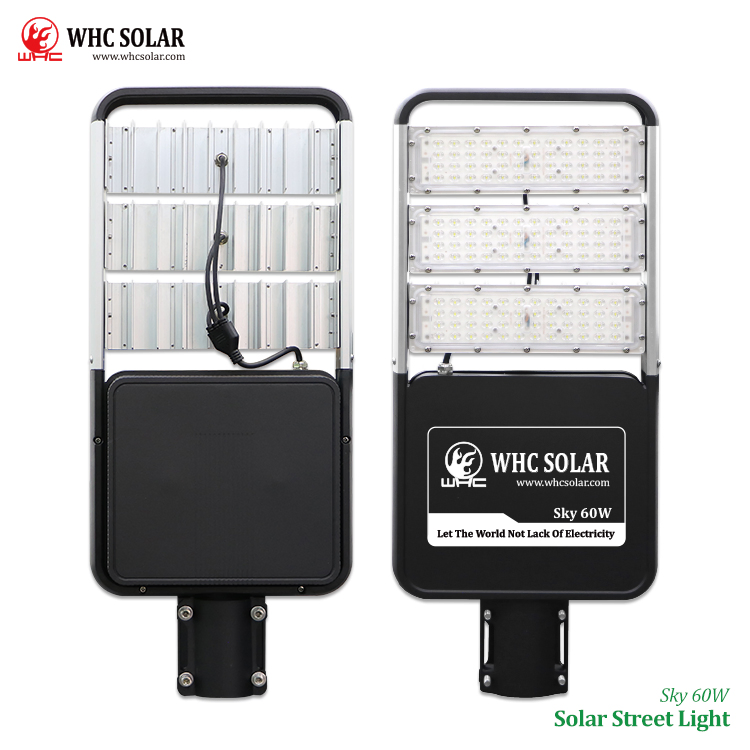 Whc Lighting Waterproof 20W 30W 60W 90W 150W 300W Outdoor All in One Integrated LED Solar Street Lights for Small City Road Lamp