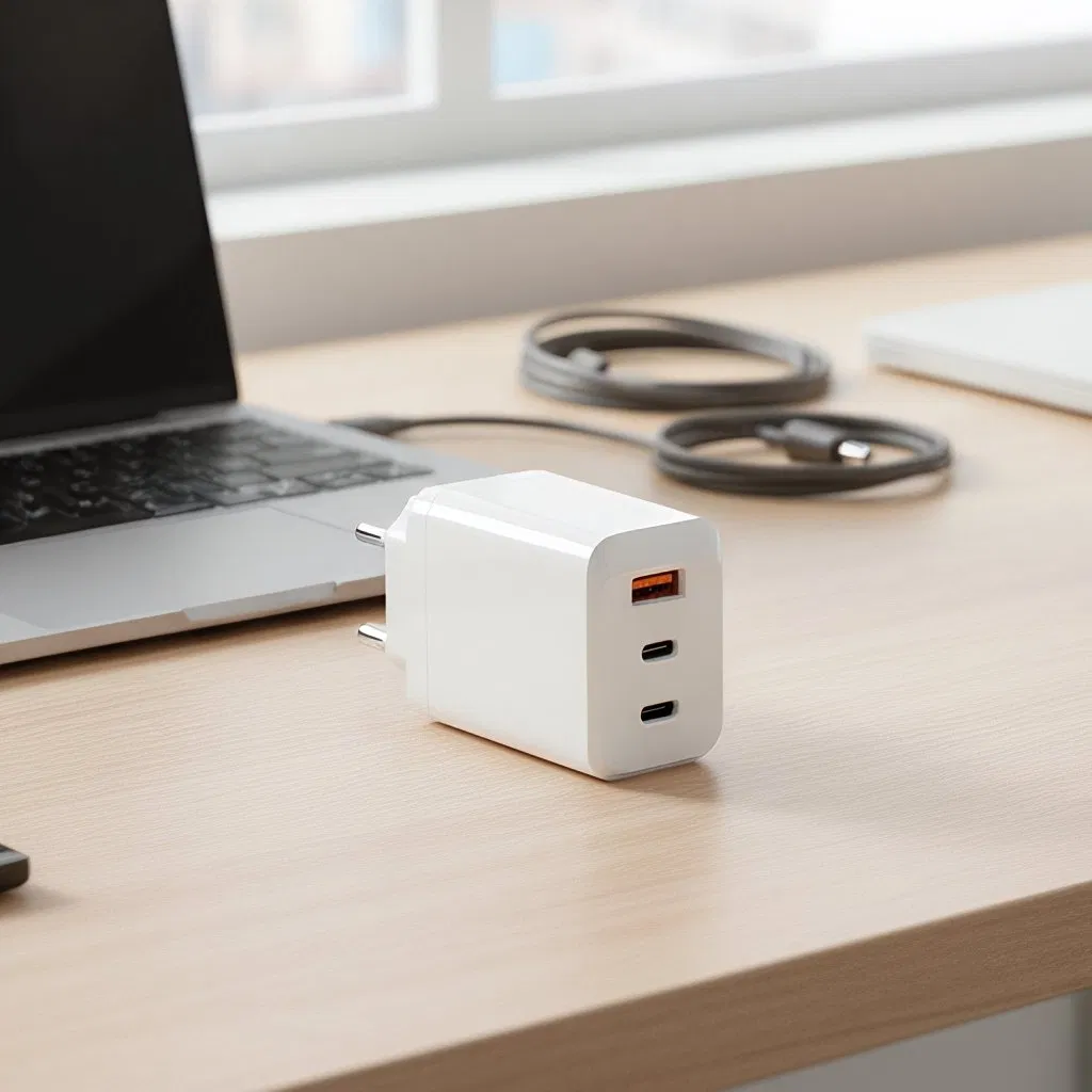 USB Type-C Phone Charger Fast Charging EU Plug Portable 65W Charger