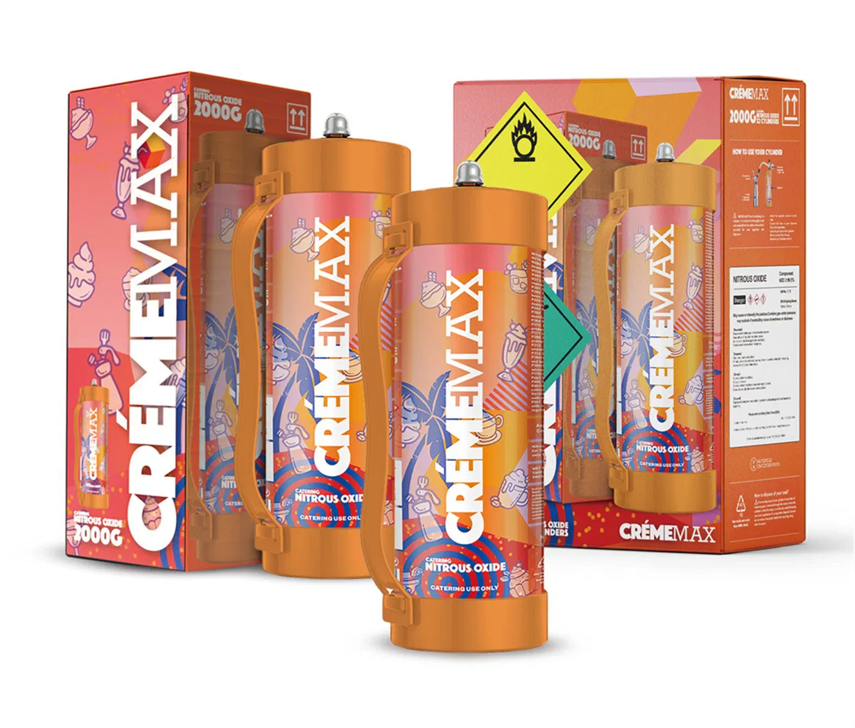 Smart Whipped Cream Chargers 2000g Exotic Fast Gas Whip N2o Cream Chargers