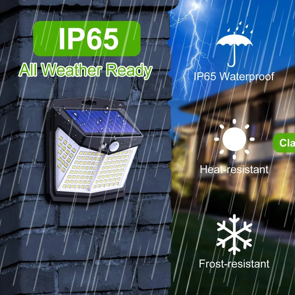 128 LED Solar Light Motion Sensor IP65 Waterproof Solar Lamp for Outdoor
