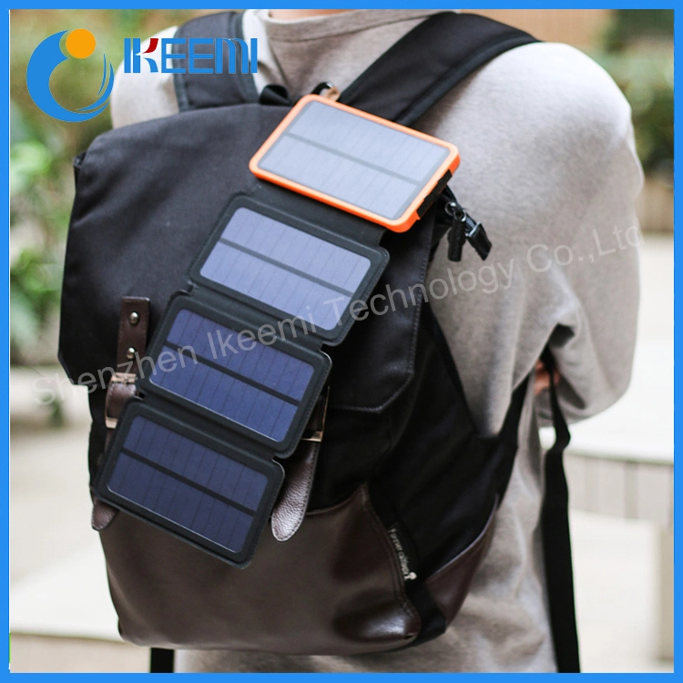 Solar Powered Solar Power Bank 10000mAh Portable Solar Charger