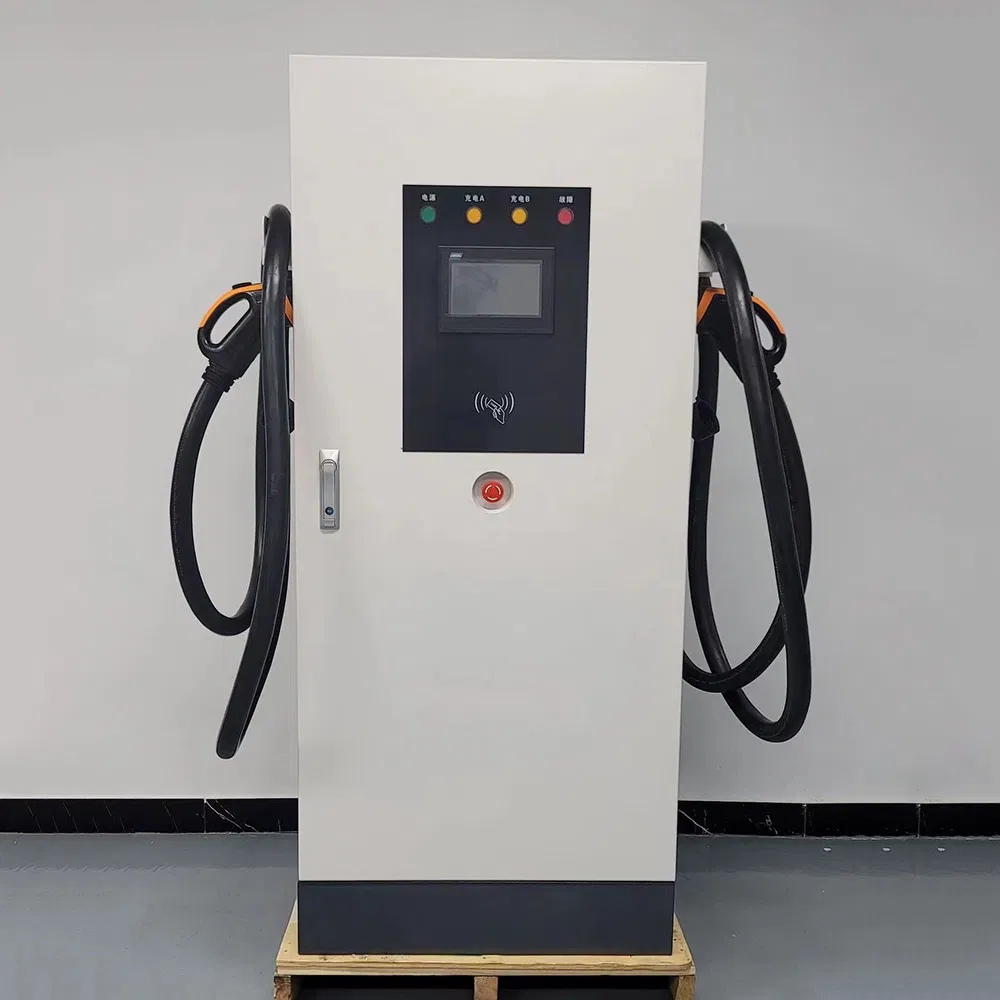 80 Kw Factory Price New Energy DC EV Car Charging Pile 380 V Double Gun Quick Electric Vehicle Commercial Charger Station