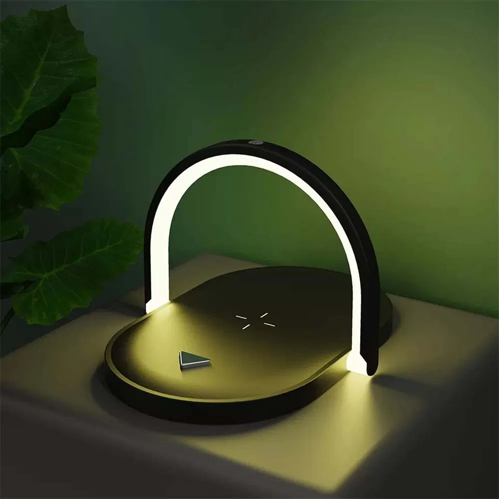 Rt-H038 Phone Stand Qi Foldable Holder Desk Lamp Fast Wireless Charger