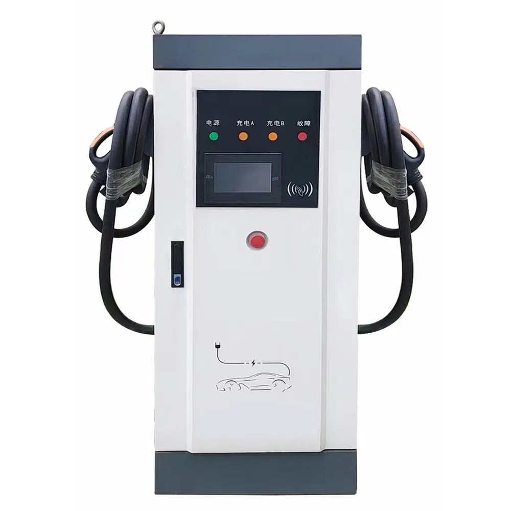 80 Kw Factory Price New Energy DC EV Car Charging Pile 380 V Double Gun Quick Electric Vehicle Commercial Charger Station