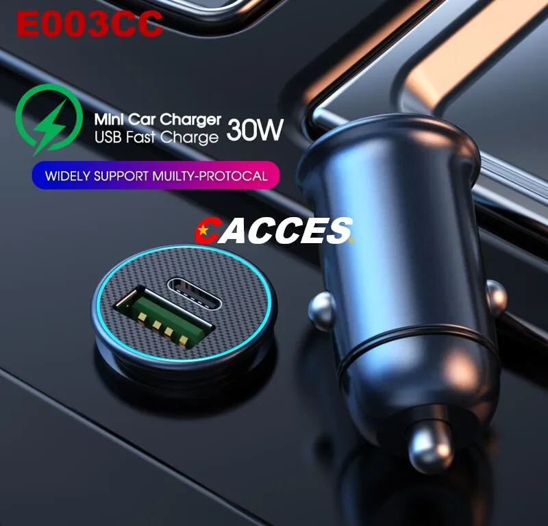 PD 60W/30W QC3.0 Car Charger