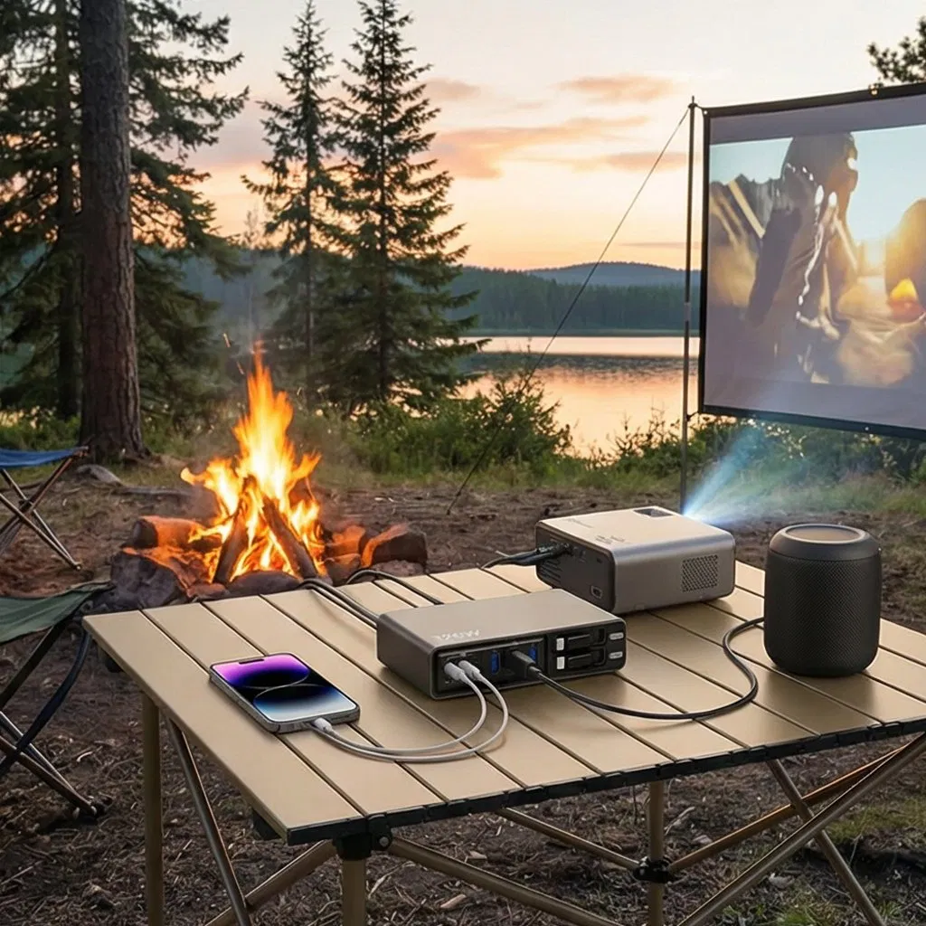 Hot Sale GaN Desktop Charger Multi-Function Adapter Travel Smartphone Tablet Laptop Charging Station