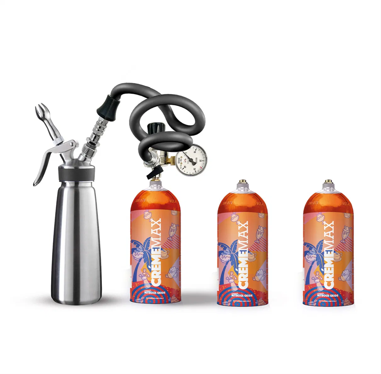 Great Price Cremem Max Whip Cream Chargers with Free Nozzle