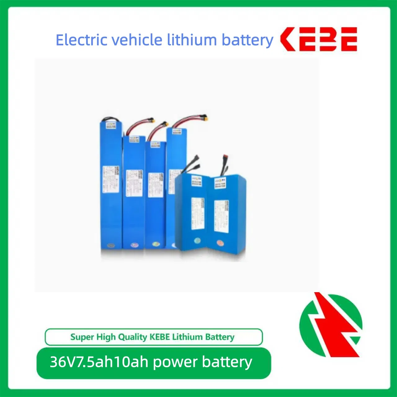 Kebe Top Quality 36V-10ah Source Manufacturer Lithium Ion Battery Scooter Battery Power Battery 36V10ah Longlife Deep Cycles