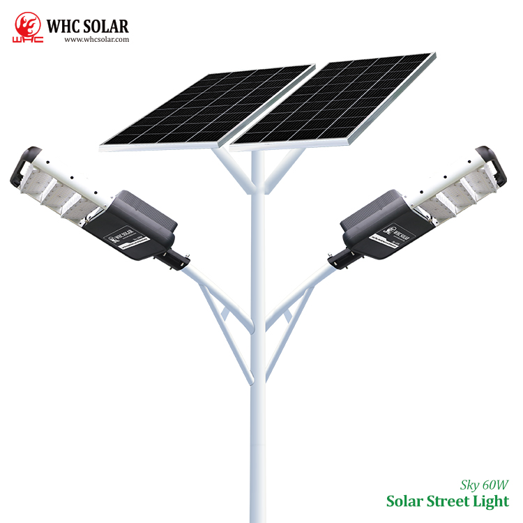 Whc LED Outdoor Streetlight Waterproof 20W 30W 40W 50W 60W LED Split Solar Street Light
