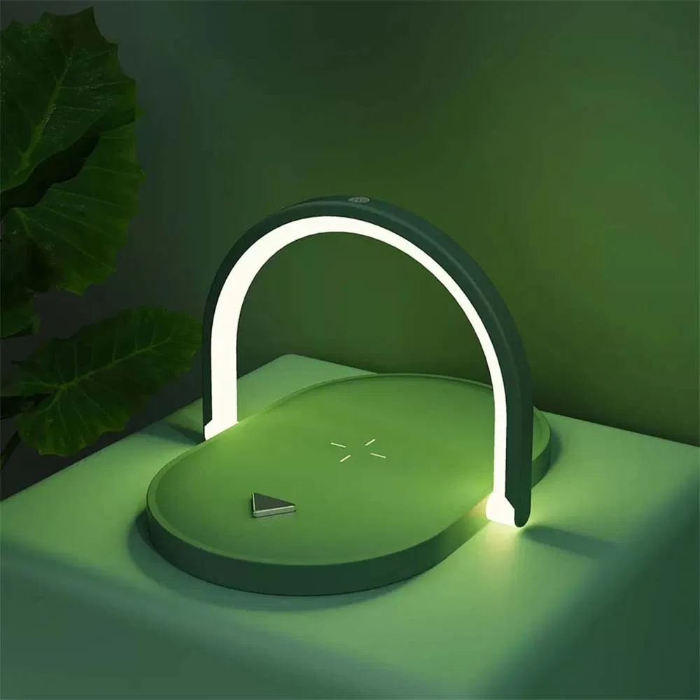 Rt-H038 Phone Stand Qi Foldable Holder Desk Lamp Fast Wireless Charger