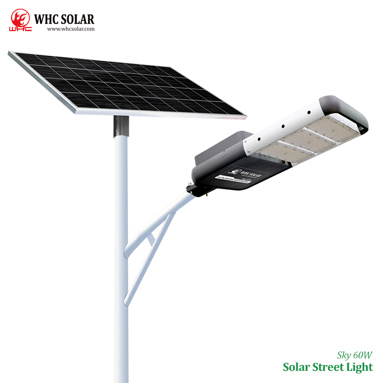 Whc LED Outdoor Streetlight Waterproof 20W 30W 40W 50W 60W LED Split Solar Street Light