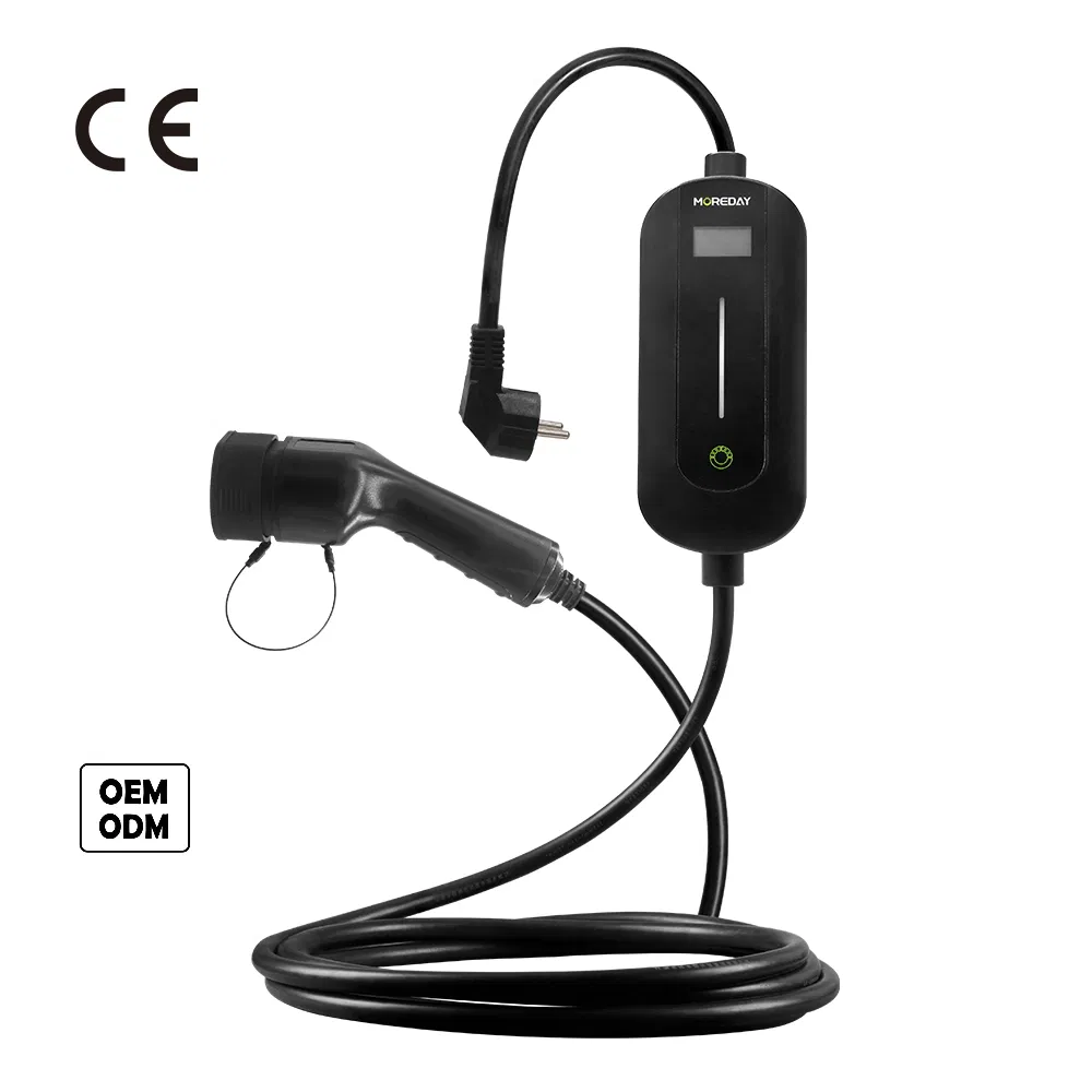 16A One Phase 3.5kw Fast Charging Portable EV Charger Type 2 EV Charging Cable Portable EV Charger