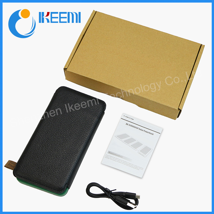 Solar Powered Solar Power Bank 10000mAh Portable Solar Charger